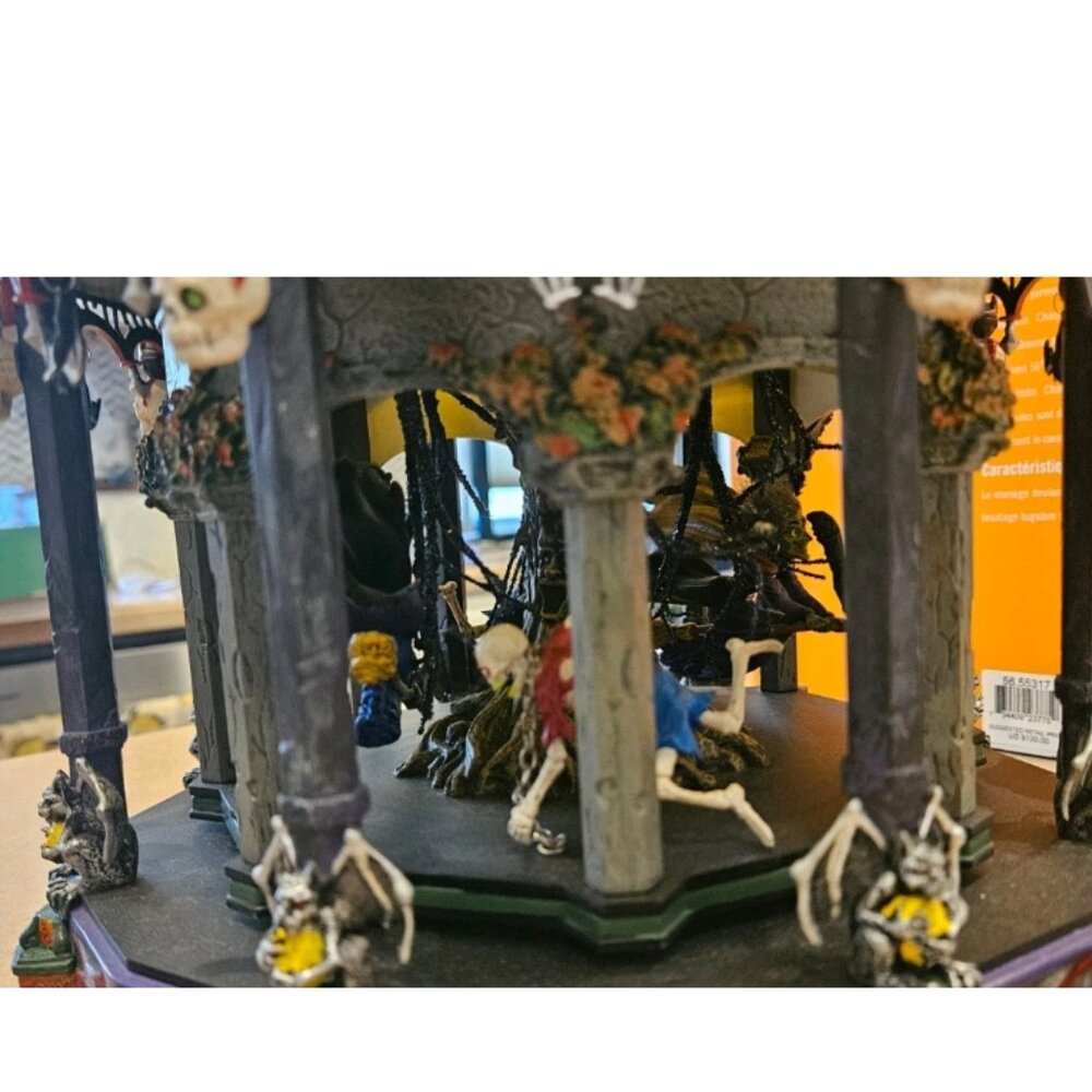 WORKING DEPT 56 GHOSTLY CAROUSEL HALLOWEEN ANIMATED ORIGINAL SNOW VILLAGE SERIES - Picture 12 of 16